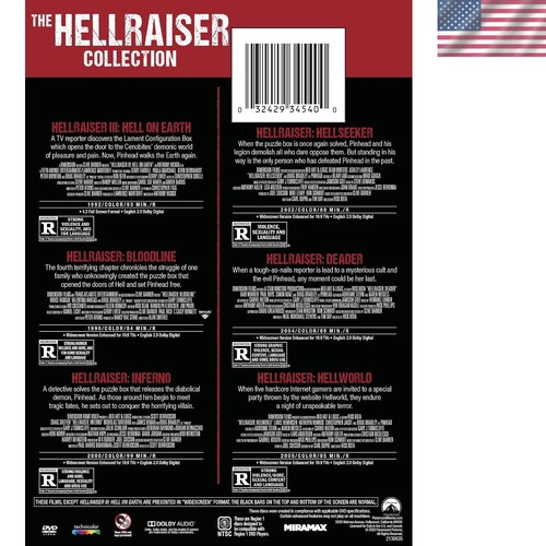 Hellraiser movie collection - 6-movie,